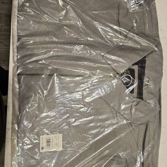 NWT Volcom Mens Grey Gray Oak Drive Lined Full Zip Jacket Size XXL 2XL NEW - Picture 2 of 6